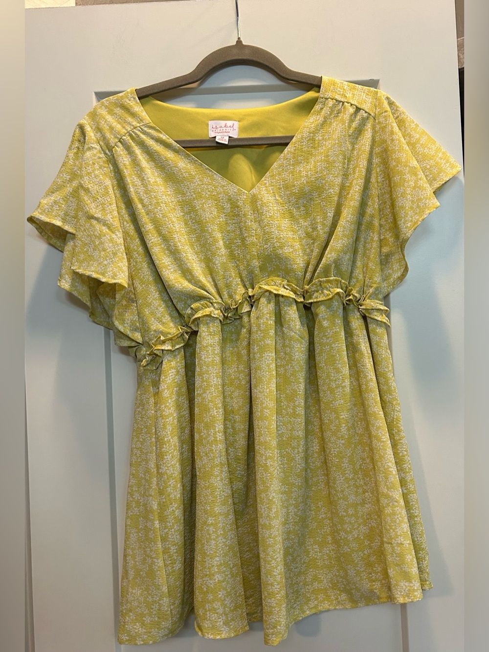 Isabel Maternity by Ingrid & Isabel Yellow Floral Empire-Waist Maternity Top